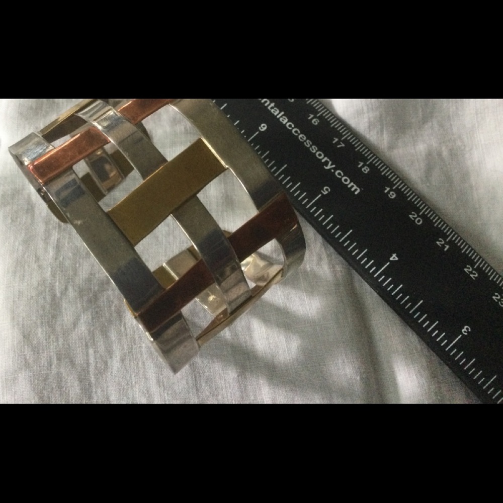 Sterling Silver, Copper and Brass cuff bracelet from the RLM Studios